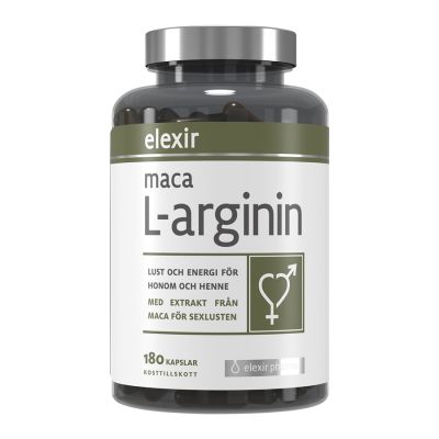 Elexir Pharma Maca L-arginin 180 kapslar 