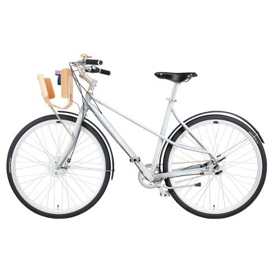 Vélosophy Comfort Silver Korg Trä – En miljövänlig cykel
