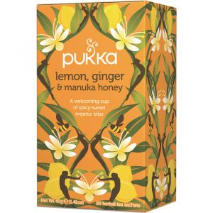 Lemon Ginger & Manuka, 20 tepåsar ekologisk