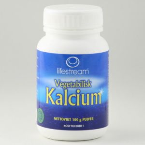 lifestream kalcium vegetabilisk pulver 100g ekologisk