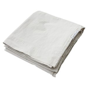 Lakan Dubbel Crinkle Light Grey, 240 x 260 cm - Ekologiska sängkläder
