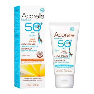 Acorelle Sunscreen for Babies SPF50+ – naturlig solkräm