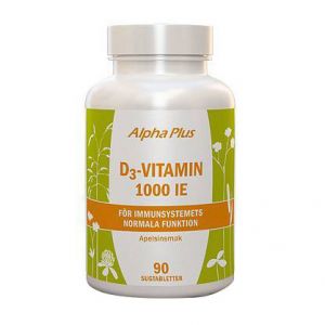 Alpha Plus D3 vitamin 1000IE 90 tabletter på happygreen.se