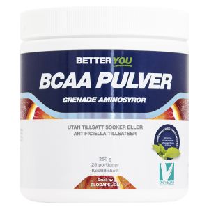 Naturligt BCAA Pulver Blodapelsin, 250g
