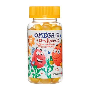 BioSalma Omega-3 Tutti-Frutti Tuggisar – för barn