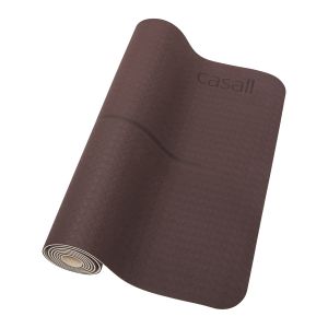 Casall Yoga Mat Position Mahagony Red Beige - Träningsmatta i högkvalitativt TPE-gummi