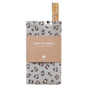 Coracor Babyfilt Leo Dove Grey – Filt i ekologiskt GOTS-certifierad bomull