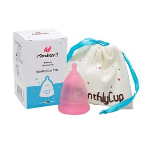 MonthlyCup Menskopp Plus Pink Topaz – för dig med riklig mens