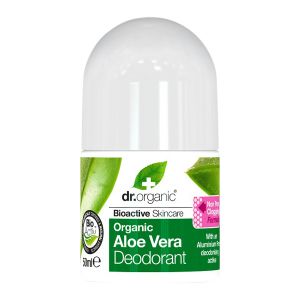 Dr Organic Aloe Vera Deodorant, 50ml roll-on | Happy Green