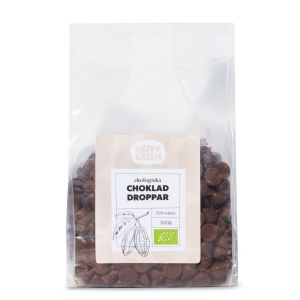 Happy Green Chokladdroppar 70% Kakao – Ekologiska chokladdroppar