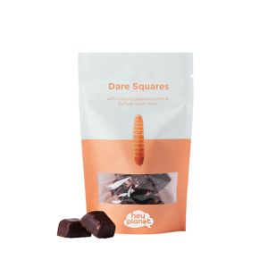 Hey planet Choklad DareSquares Peanut Butter & Buffalo-larver – Snackbit med choklad