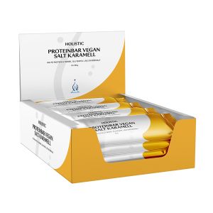 Holistic Proteinbar Vegan Salt Karamell  – Proteinbar med fiber