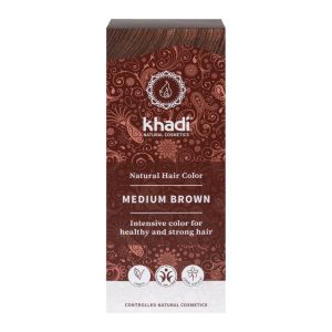 Köp Khadi Mellanbrun 100g naturlig hårfärg på happygreen.se