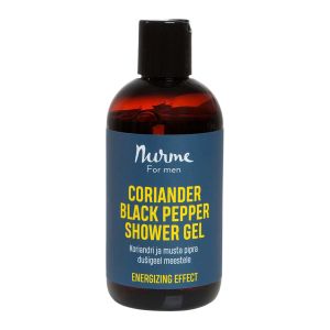 Coriander + Black Pepper Shower Gel for men, 250ml