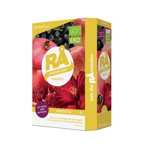 RÅ Hibiskus & Granatäpple Juice Bag-in-Box – En ekologisk juice