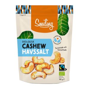 Smiling Cashew Havssalt – fairtrade-märka cashews