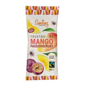 Smiling Fruktbollar Mango – fairtrade märkt snacks