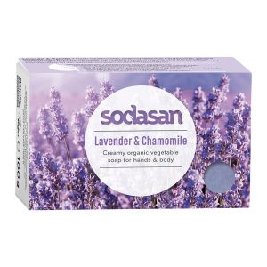 Sodasan Tvål Lavendel & Kamomill – ekologisk hårdtvål