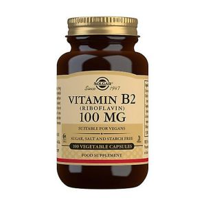 B2 vitamin 100mg Riboflavin, 100 kapslar
