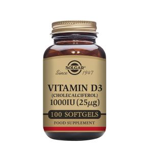 Solgar Vitamin D3 1000 IE 25 ug Kolekalciferol – Ett kosttillskott med Vitamin-D
