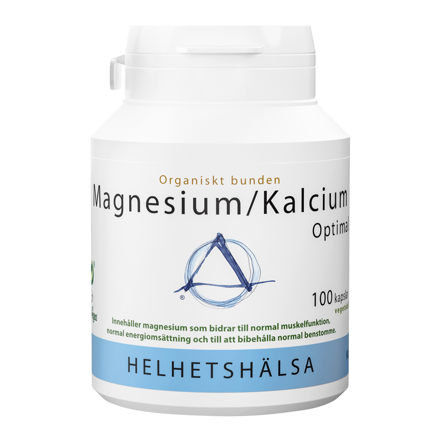 Helhetshälsa Magnesium Kalcium Optimal 2:1, 100 kapslar