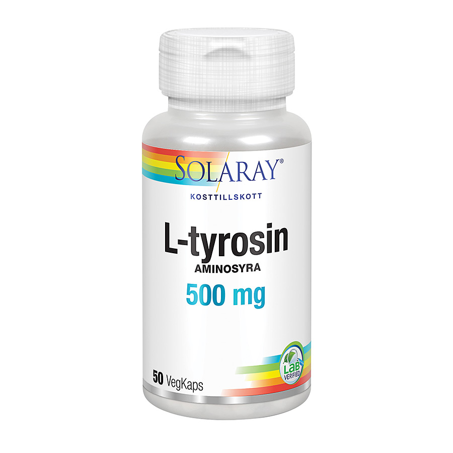 Solaray L-tyrosin, 50 kapslar