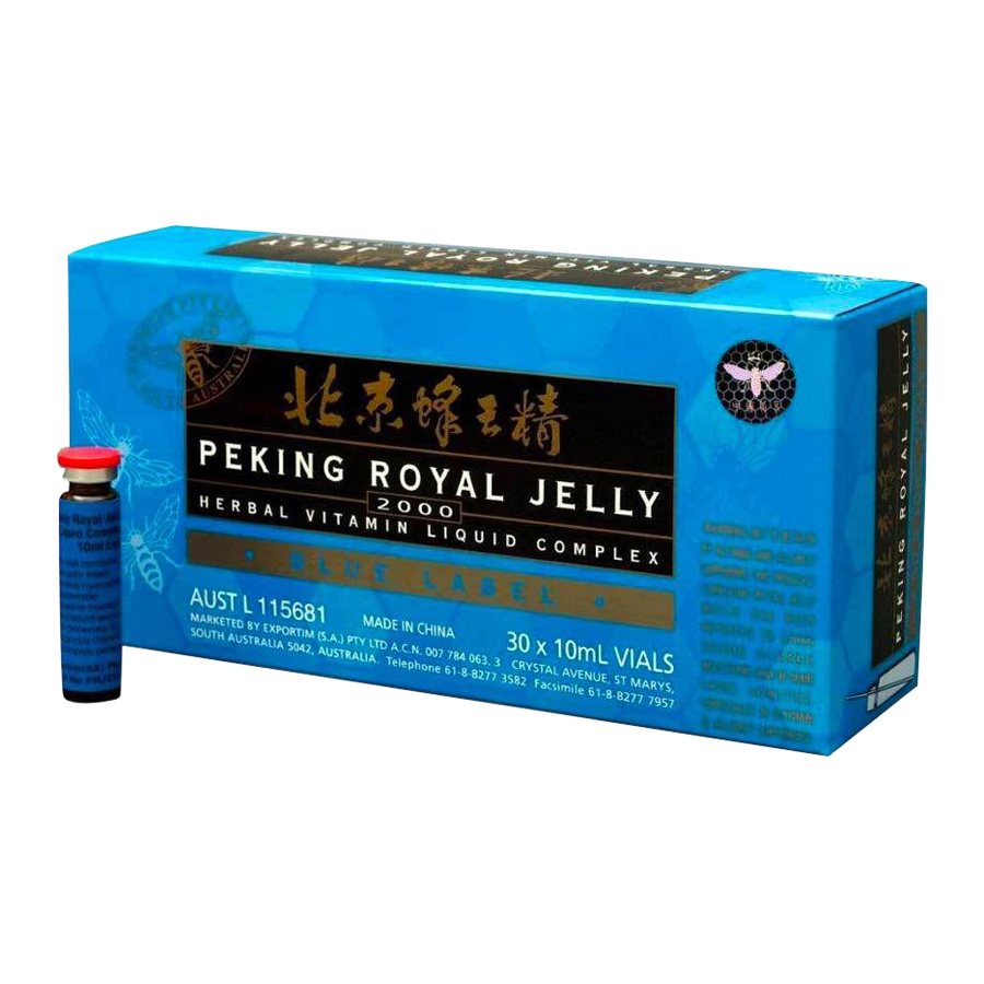 Royal Jelly Peking Royal Jelly bidrottninggelé, 2000mg / 30 ampuller